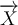 \overrightarrow{X}